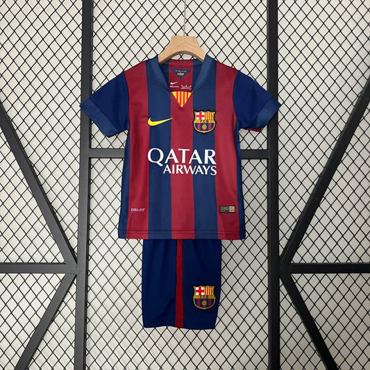 Retro 14-15 Barcelona Home Kids Kit