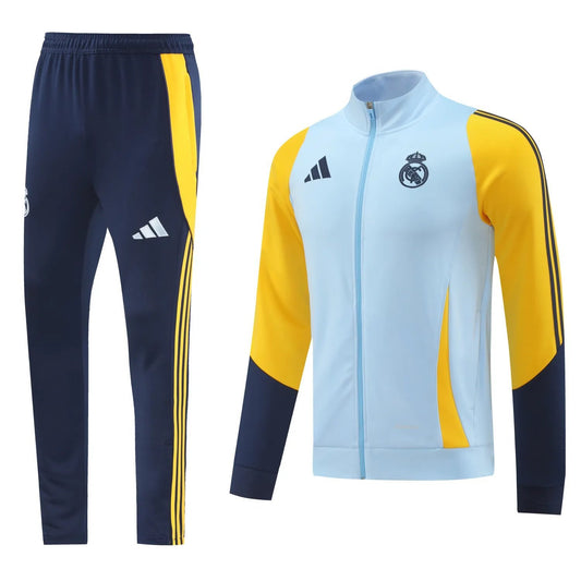 24-25 Real Madrid Light Blue Jacket Tracksuit