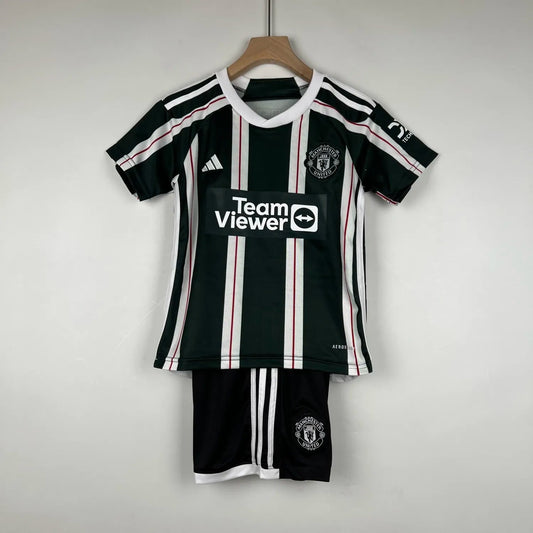 23-24 Manchester United Away Kids Kit