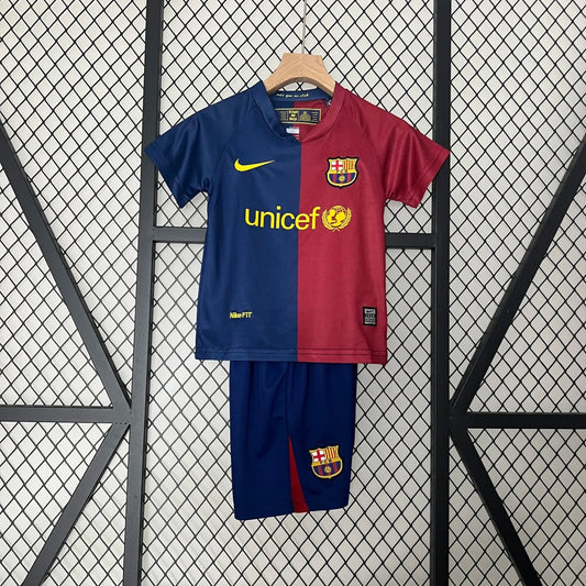 Retro 08-09 Barcelona Home Kids Kit