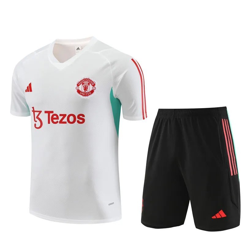 23-24 Manchester United Training Short Sleeve Suit