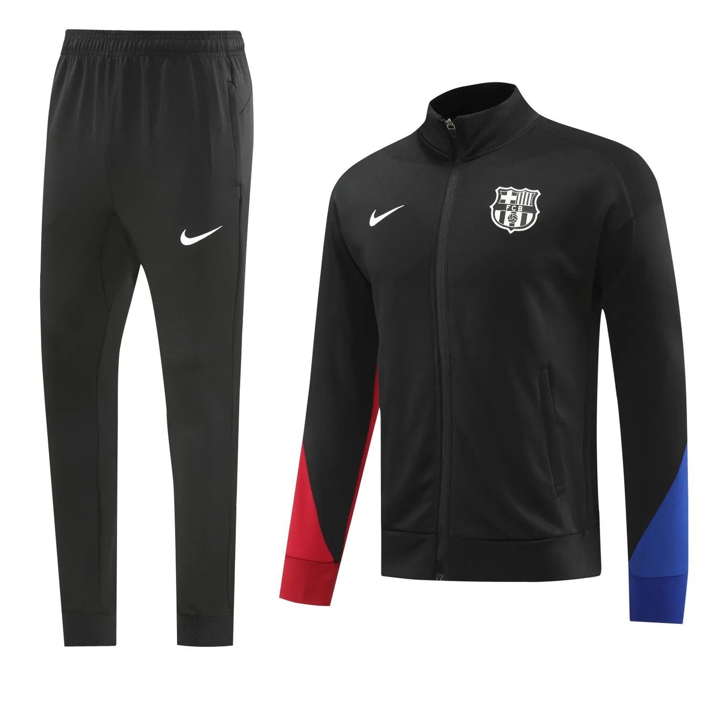 24-25 Barcelona Black Jacket Tracksuit