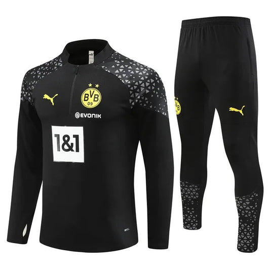 23-24 Borussia Dortmund Black Training Suit