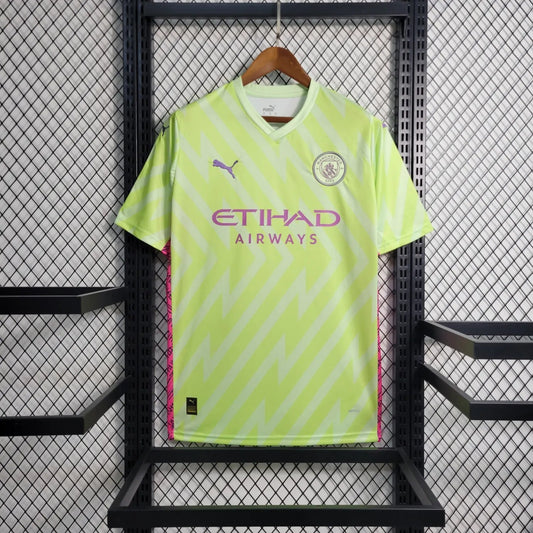 23-24 Manchester City Yellow Goal Keeper Fan Version