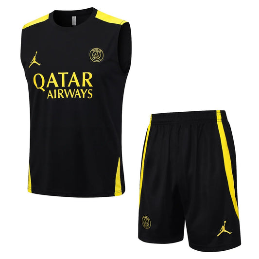 23-24 PSG Jordan Black Training Vest Suit