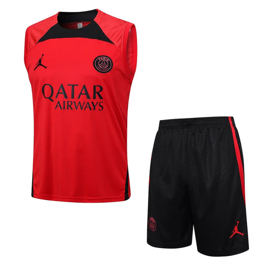 23-24 PSG Jordan Red Training Vest Suit