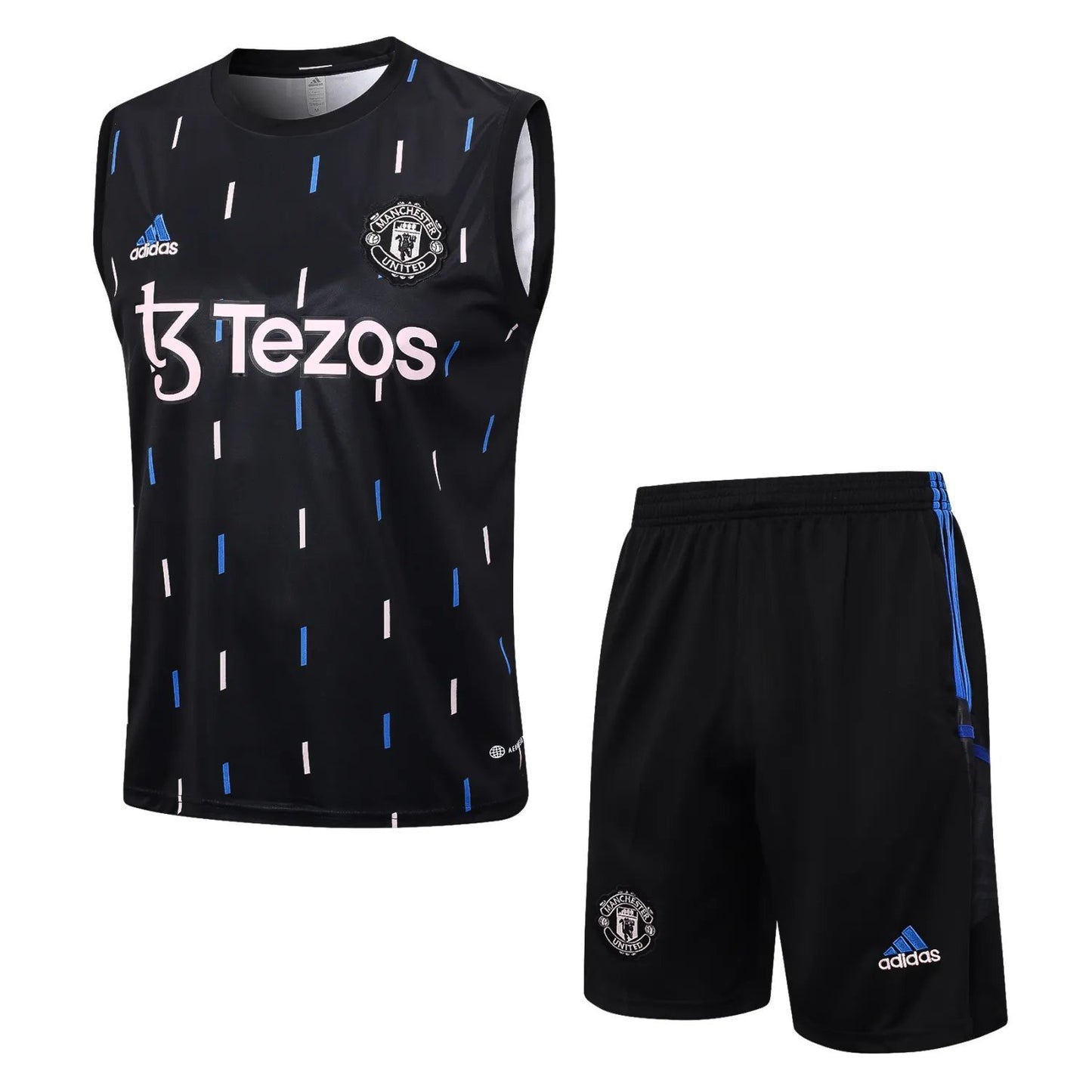 23-24 Manchester United Black Training Vest Suit