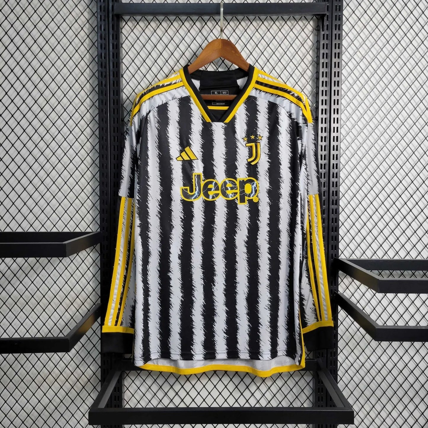 23-24 Juventus Home Long Sleeve Fan Version