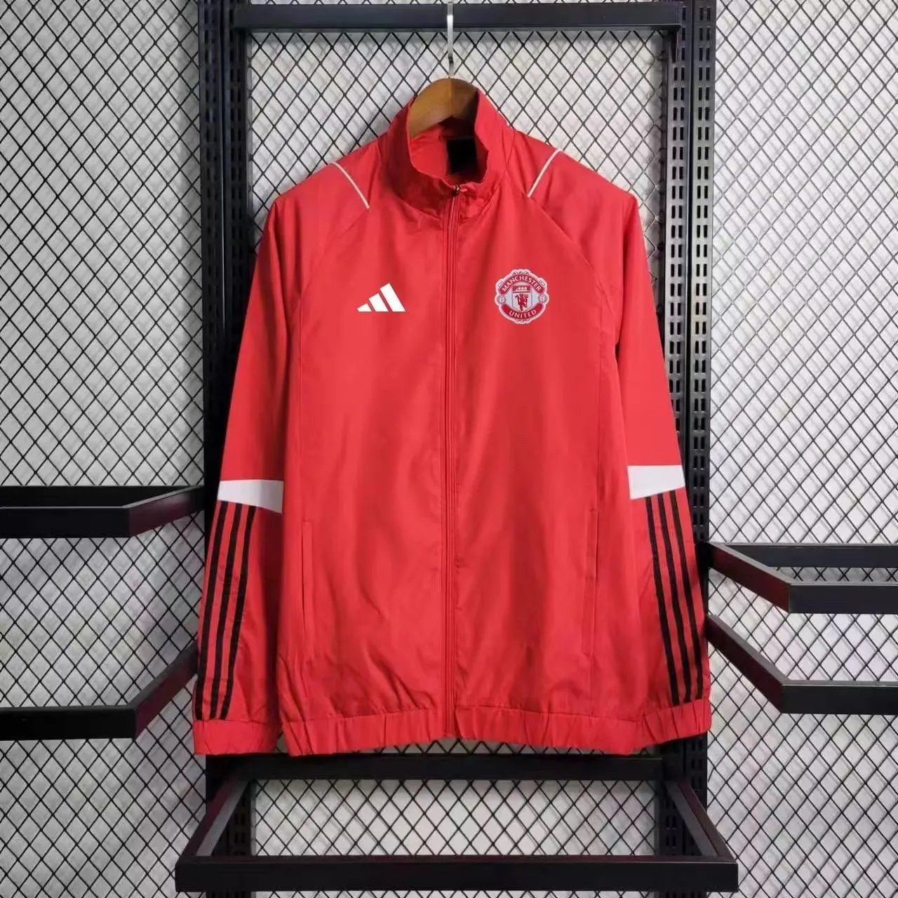 23-24 Manchester United Red Windbreaker