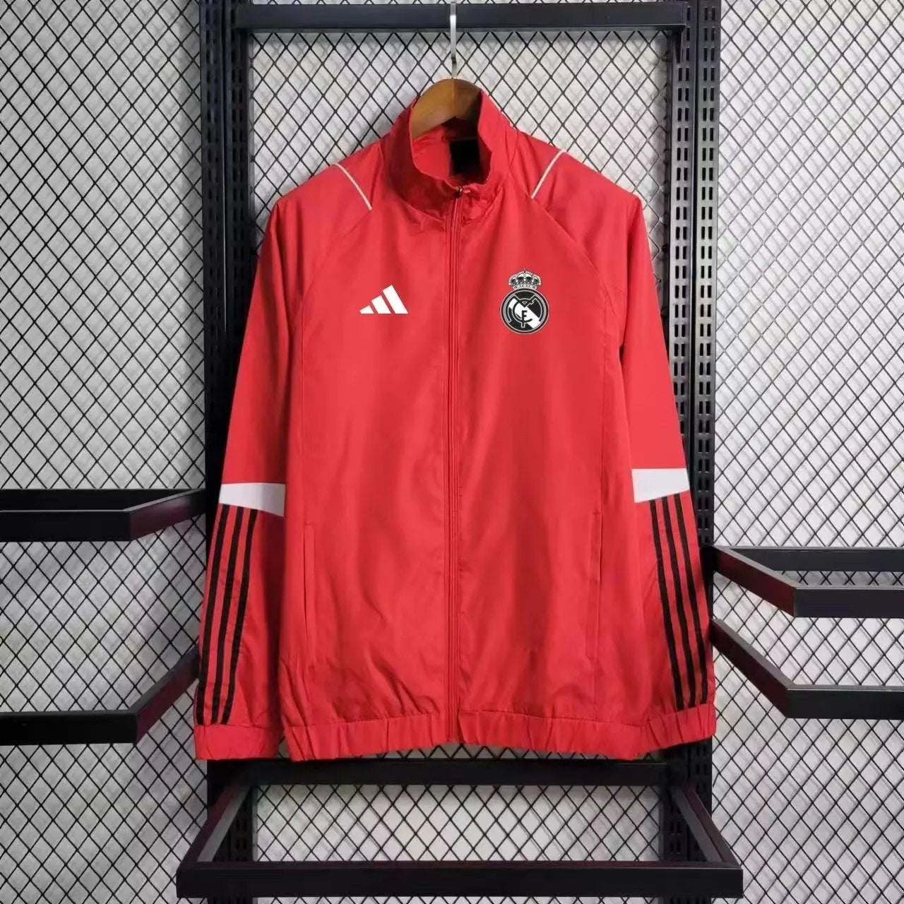 23-24 Real Madrid Red Windbreaker
