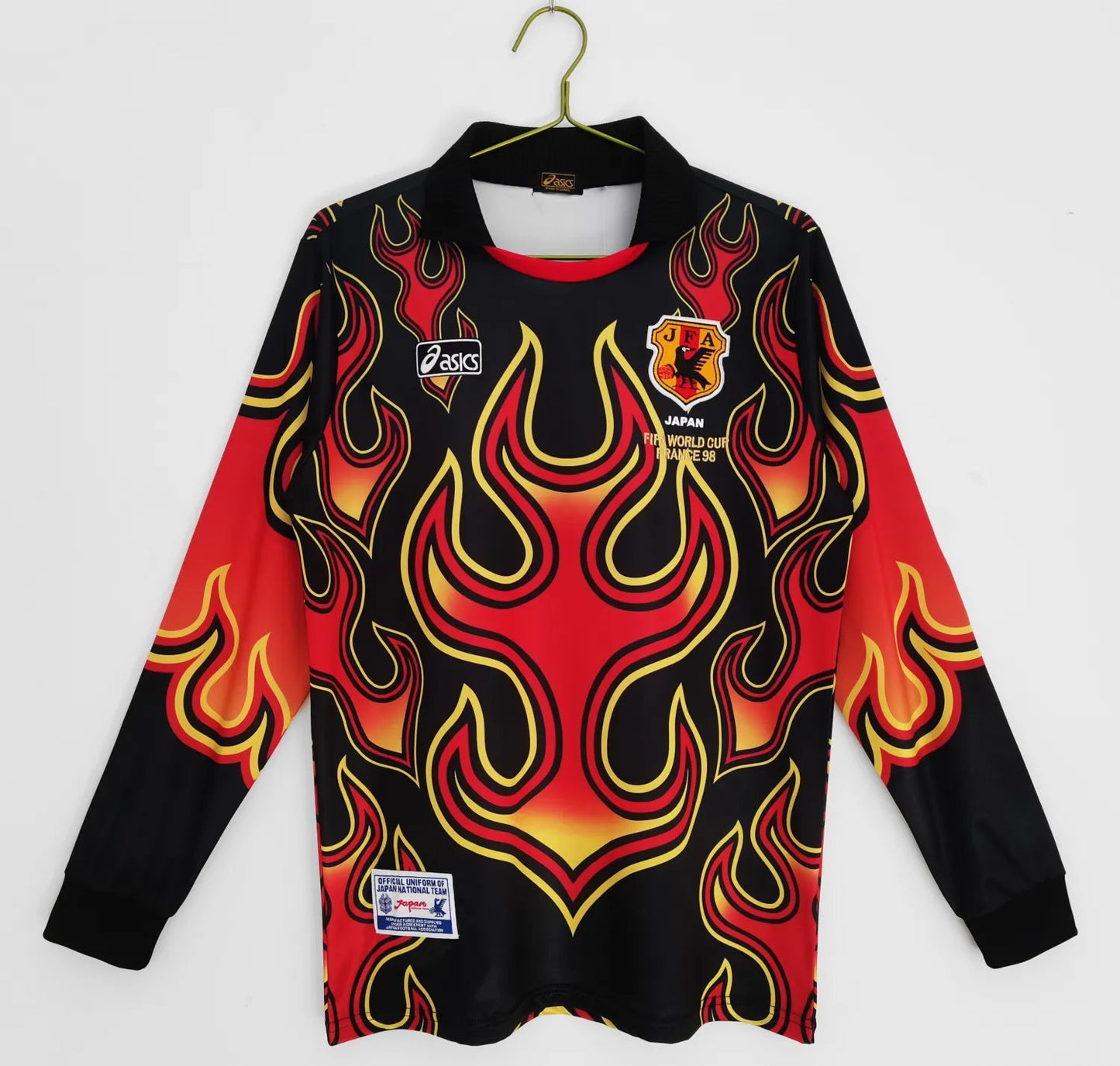 1998 Japan Red Flame Goalkeeper Retro Long Sleeve