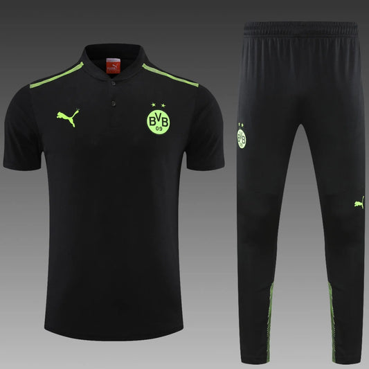 Borussia Dortmund POLO Black Short Sleeve Suit