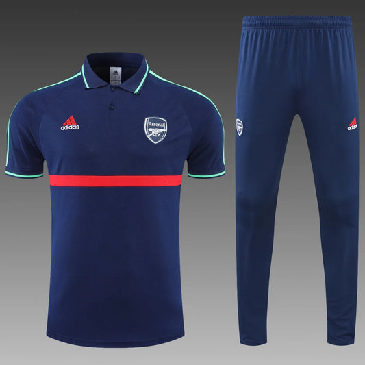 Arsenal POLO kit royal blue Short Sleeve Suit