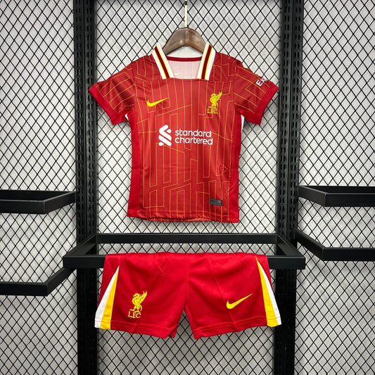 24-25 Liverpool Home kids kit