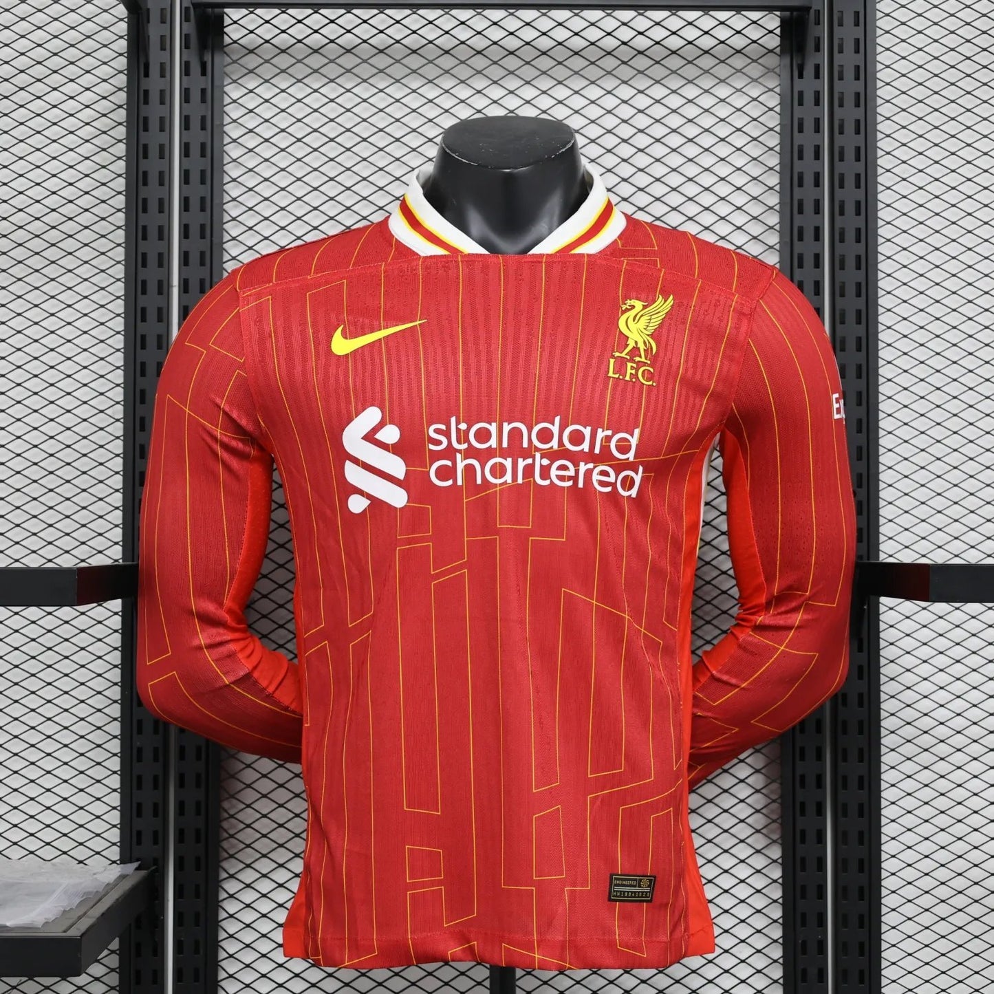 24-25 Liverpool Home Long Sleeve Player Version