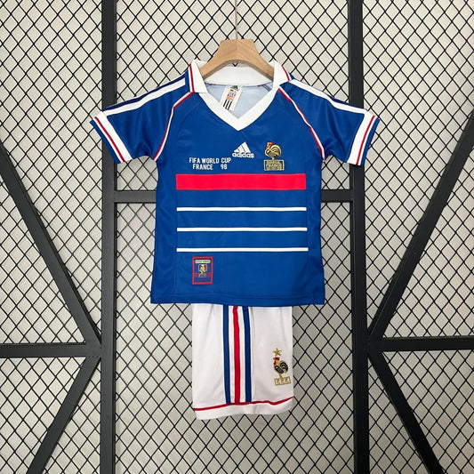 Retro 1998 France Home Kids Kit