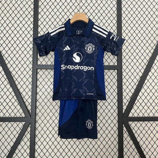24-25 Manchester United Away Kids Kit