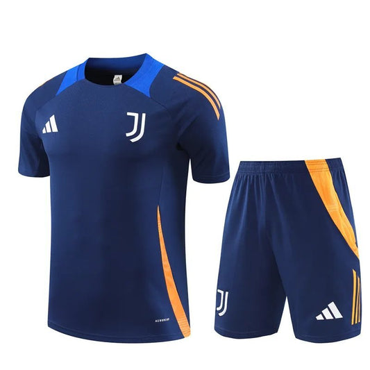 24-25 Juventus Blue Short Sleeve Training Suit