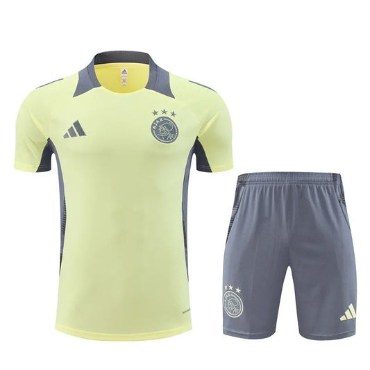24-25 Ajax Yelllow Short Sleeve Training Suit