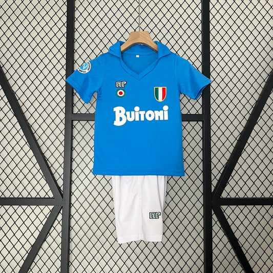 Retro 87-88 Napoli Home Kids Kit