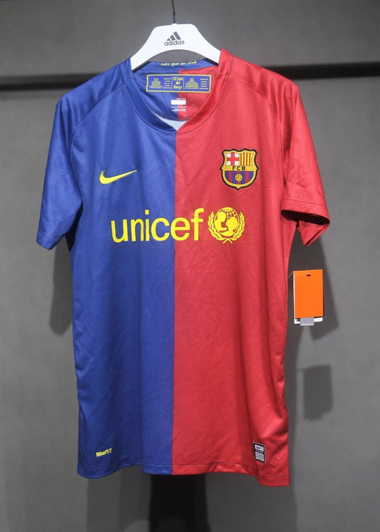 08-09 Barcelona Home Retro Player Version