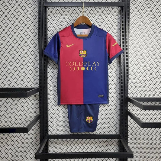 24-25 Barcelona Sponsor Coldplay Kids Kit