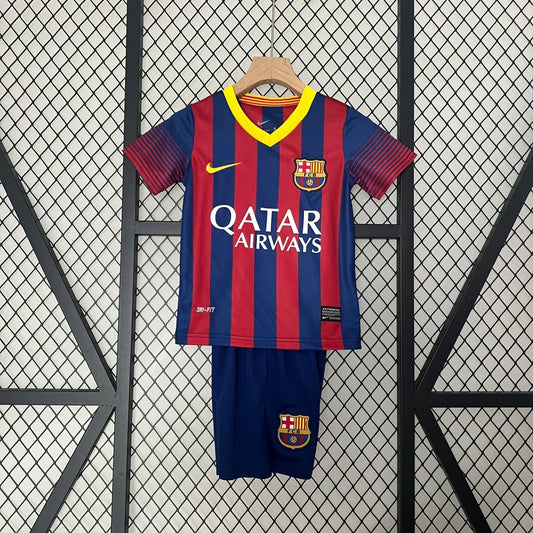 Retro 13-14 Barcelona Home Kids Kit