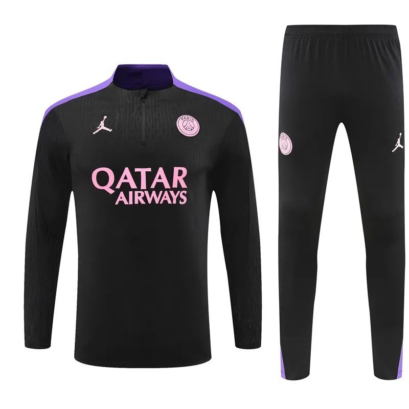 24-25 PSG Black and Purple Training Suit