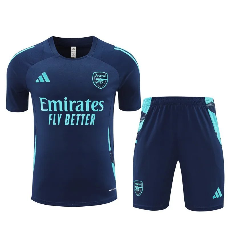 24-25 Arsenal Blue Short Sleeve Training Suit