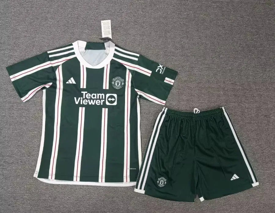 23-24 Manchester United Away Kids Kit