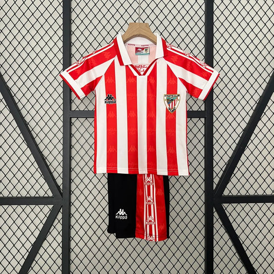 Retro 95-97 Athletic Bilbao Home Kids Kit