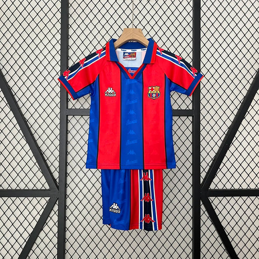Retro 95-97 Barcelona Home Kids Kit