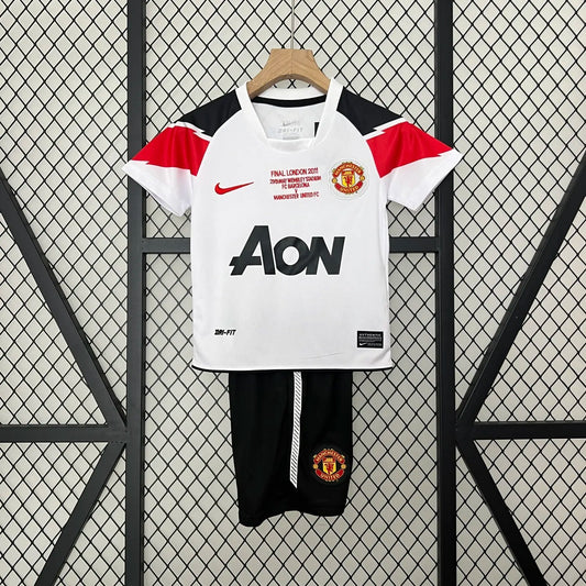 Retro 10-11 Manchester United Champions League Away Kids Kit