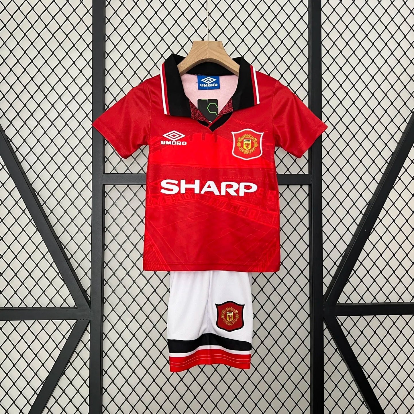 Retro 94-96 Manchester United Home Kids Kit