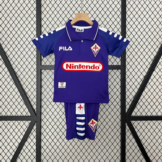 Retro 1998 Fiorentina Home Kids Kit