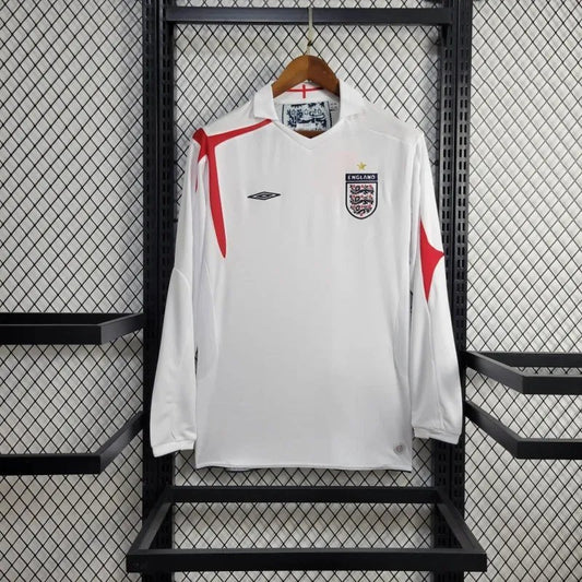 2005 England Home Long Sleeve Retro