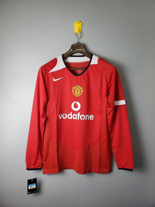 2005 Manchester United Home Red Long Sleeve Retro