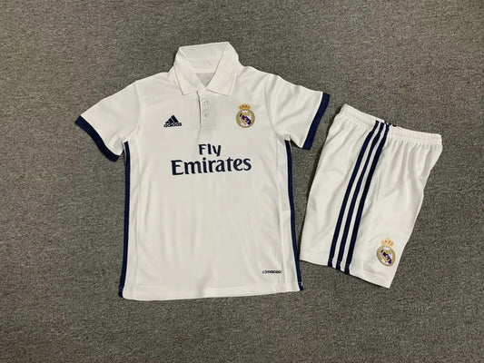 Retro 16-17 Real Madrid Home Kids Kit