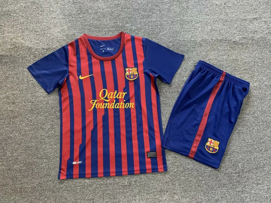 Retro 11-12 Barcelona Home Kids Kit