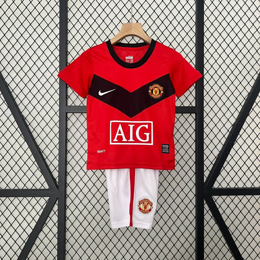 Retro 09-10 Manchester United Home Kids Kit