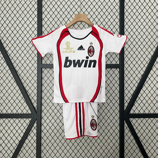 Retro 06-07 AC Milan Away Champions Leagu Kids Kit