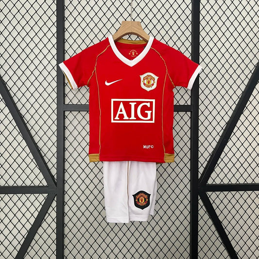 Retro 06-07 Manchester United Home Kids Kit