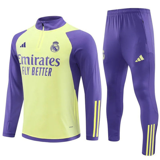 23-24 Real Madrid Yellow Training Suit