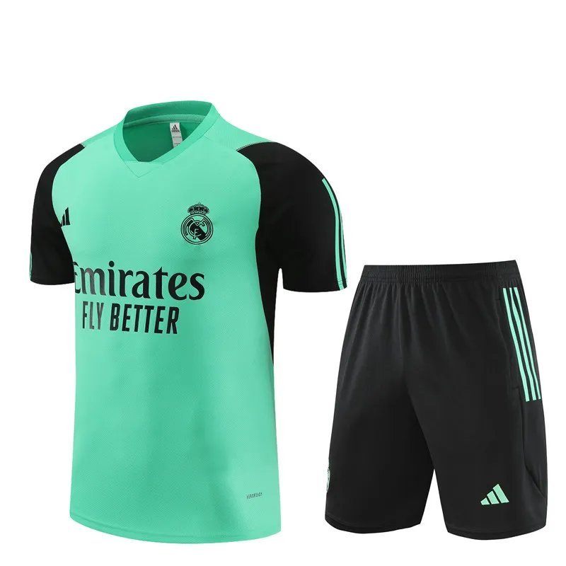 23-24 Real Madrid Green Short Sleeve Training Suit