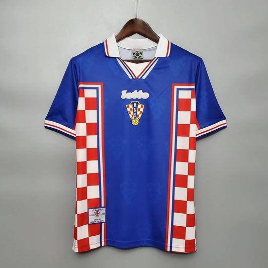 1998 Croatia Away Blue Retro
