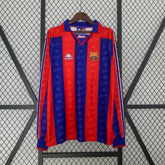 1996-97 Barcelona Home Long Sleeve Retro