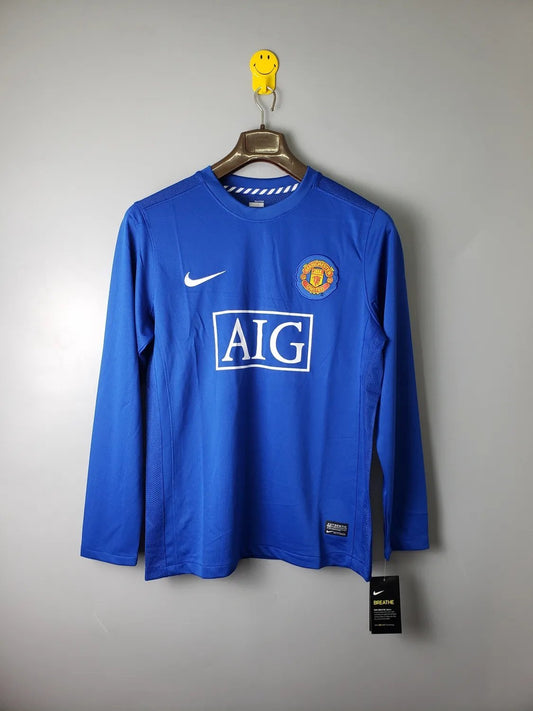 08-09 Manchester United Blue Long Sleeve Retro