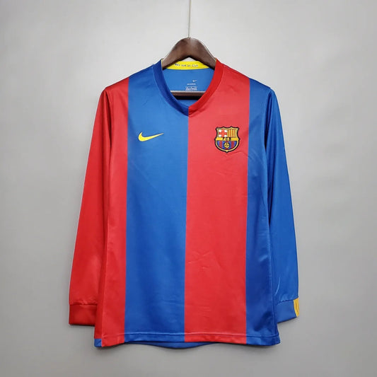 06-07 Barcelona Home Long Sleeve Retro