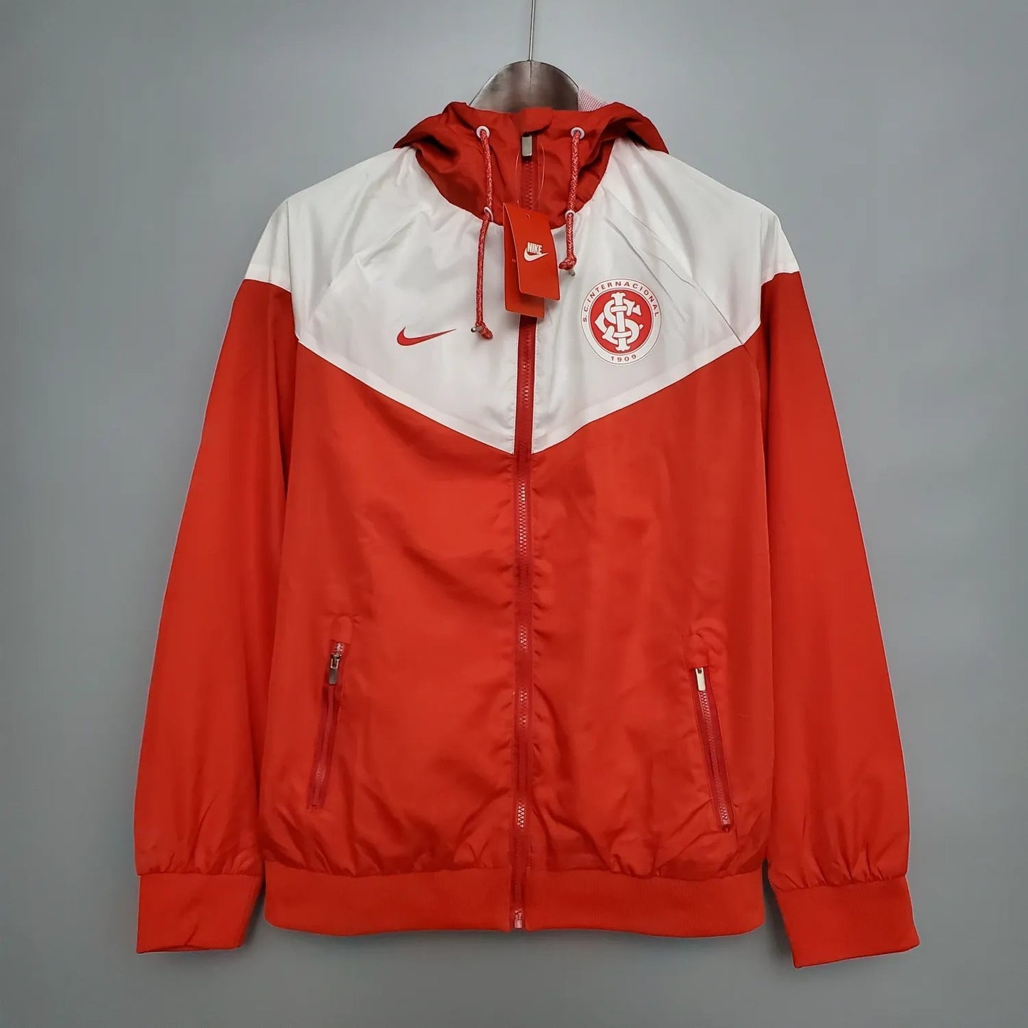 Windbreaker Brazil International Red and White