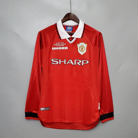 1999-2000 Manchester United Home Long Sleeve Retro